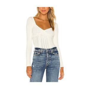 Majorelle 'Fallone' White Acrylic Sweater Size S